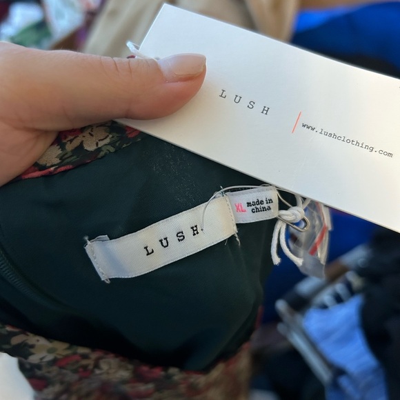 NWT Lush Floral Cut Out Maxi Dress - Picture 3 of 5